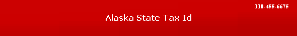 Alaska State Tax Id