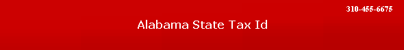 Alabama State Tax Id