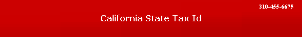 California State Tax Id