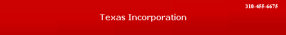 Texas Incorporation