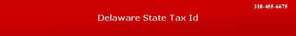 Delaware State Tax Id