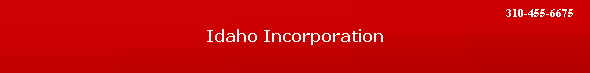 Idaho Incorporation