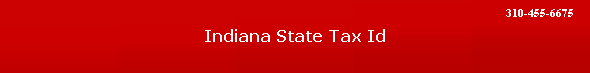 Indiana State Tax Id