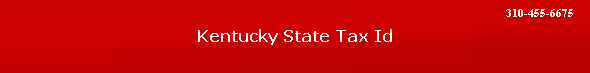 Kentucky State Tax Id