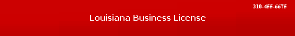 Louisiana Business License