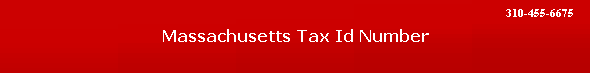 Massachusetts Tax Id Number