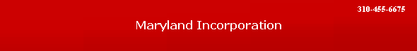 Maryland Incorporation