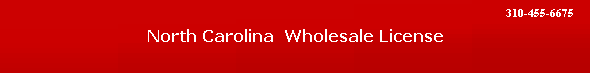 North Carolina  Wholesale License