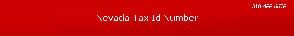 Nevada Tax Id Number