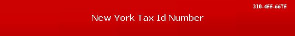 New York Tax Id Number