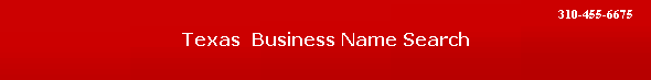 Texas  Business Name Search