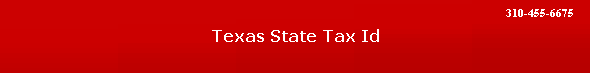 Texas State Tax Id