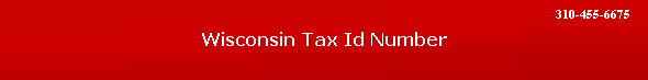 Wisconsin Tax Id Number