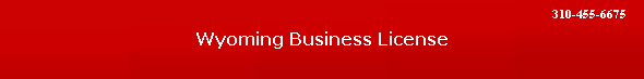 Wyoming Business License