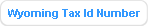 Wyoming Tax Id Number