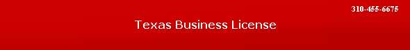 Texas Business License